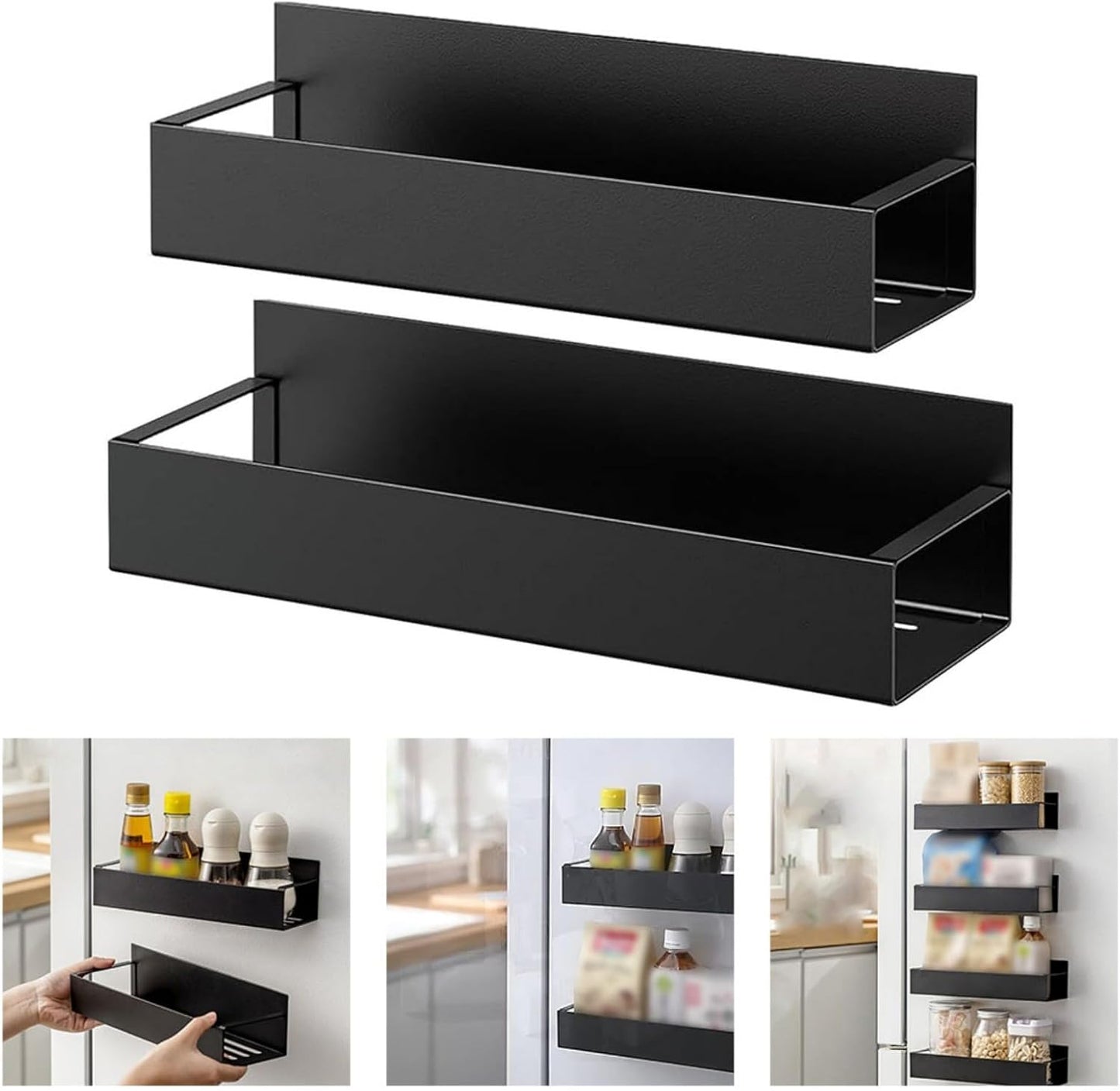 Carbon Steel Magnetic Spray Can Holder Storage Rack For Bottles Garage Refrigerator Workshop Toolbox Organizer
