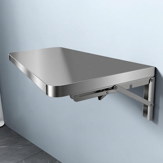 304 Stainless Steel Folding Wall Shelf Wall Mount Kitchen Storage Shelves Rounded Corners Food-Grade Folding Table Thickened Bracket for Laundry Room Garage Restaurant.(60x40cm/23.6x15.7in)