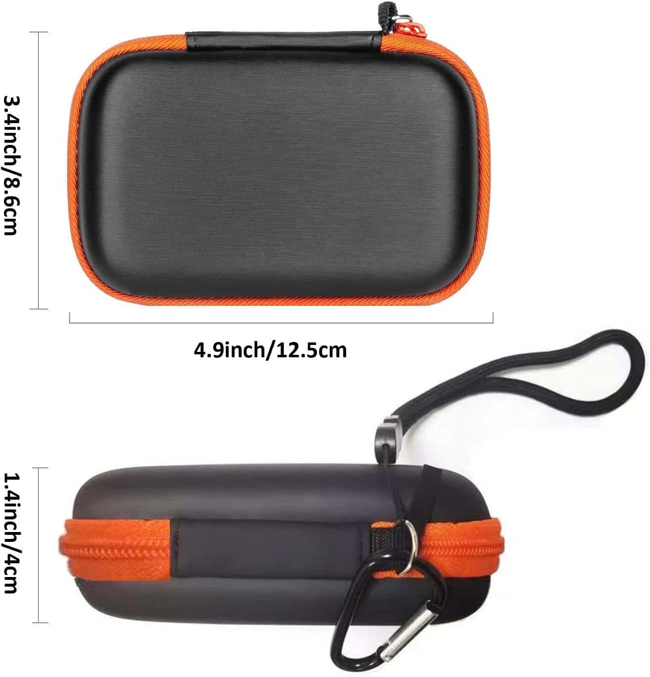 Hard Drive Case for Samsung T7 Shield, Compatible with SanDisk 500GB-4TB Touch Portable Hard Drive Storage Case, Storage Holder for Mac and PC Computer SD Cards (Storage Bag+Cable 2-Pack)
