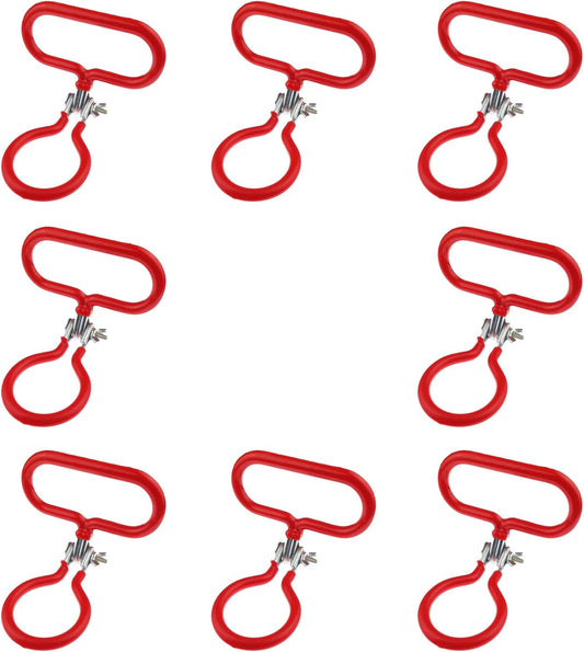 8 Pack Carboy Handle for Smooth Neck 3 Gallon 5 Gallon 6 Gallon 6.5 Gallon Glass Carboys (Red)