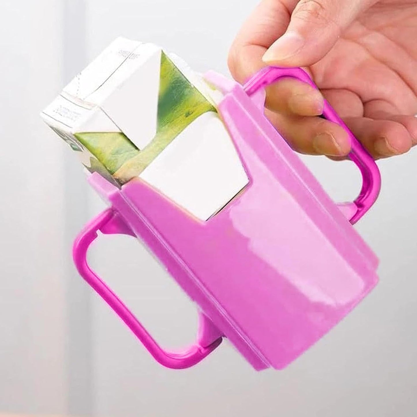 Milk Box Holder - Toddler Drinking Bottle Holder, Reusable Toddler Cup Holder | Squeeze Proof Pouch Holder, Portable Juice Bag Holder, Adjustable Drink Pouch Holder Suitable for Kids and Toddler