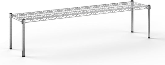 14" Deep x 60" Wide x 14" Height Wire Shelving Kit | 1-Tier | NSF Commercial Storage Rack Unit