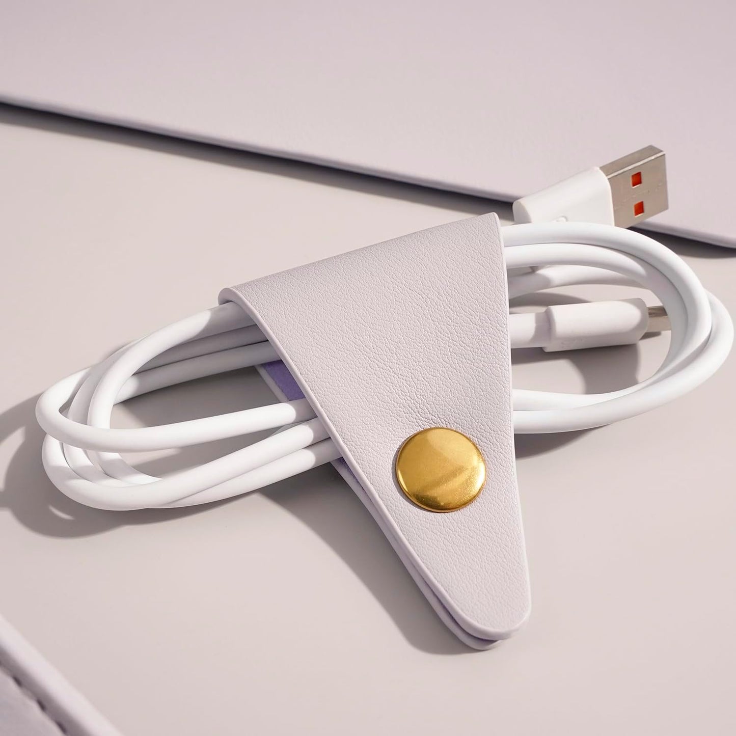 PU Leather Laptop Sleeve for 15.3 inch MacBook Air 2023 2024, Surface Book 13.5, Surface Laptop Studio - Light Purple