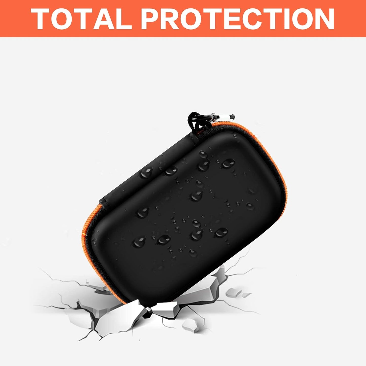 Case Compatible with SanDisk 1TB 2TB 500GB 4TB/for PRO Extreme Portable SSD, External Solid State Hard Drive Storage Holder for SDSSDE61/ SDSSDE60/ SDSSDE81/SDSSDE30/SDSSDE60 (Box Only)(Orange)