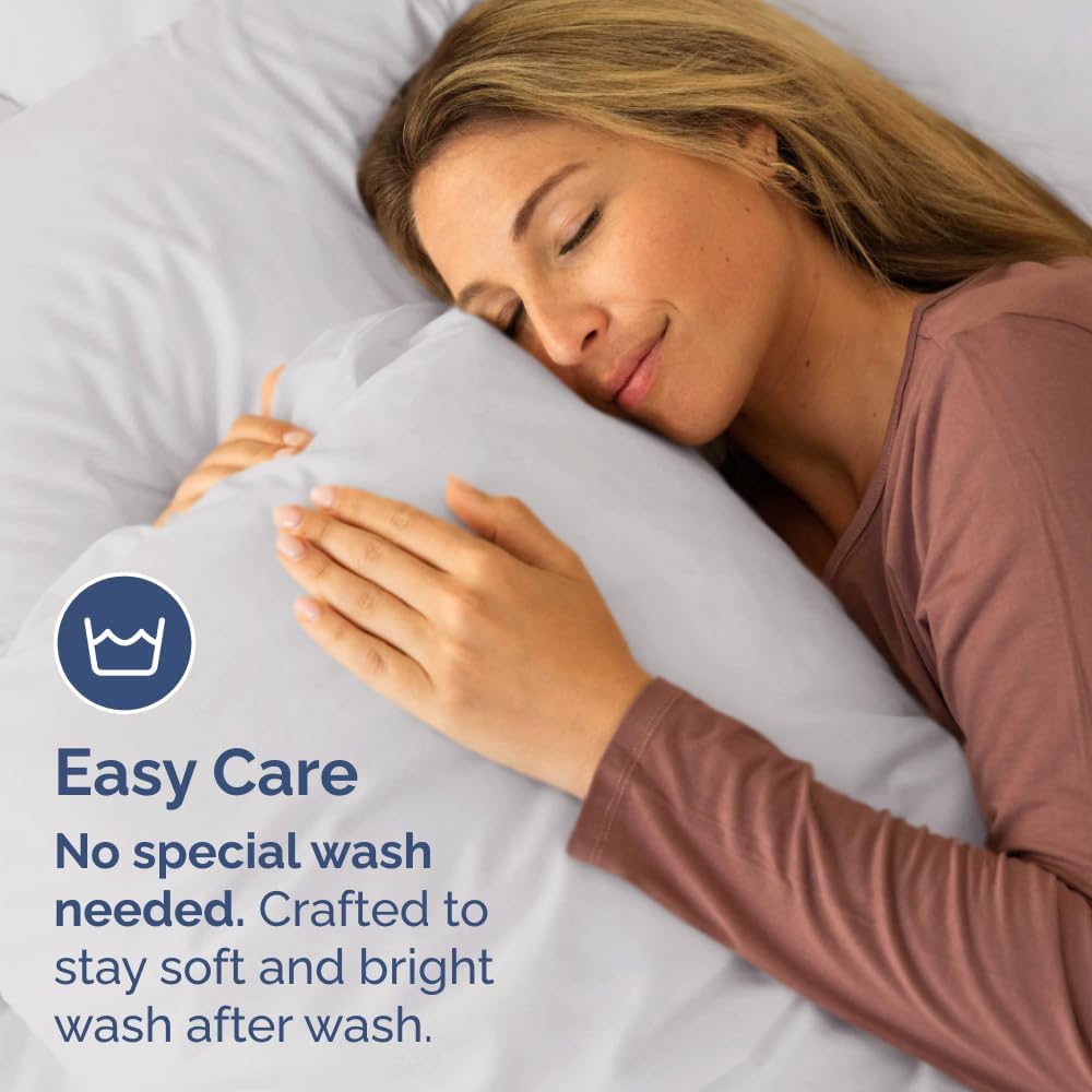Queen Pillow Cases - 2 Pack - Super Soft Pillowcase Covers - Envelope Enclosure - Hotel Quality Pillow Protectors - Wrinkle Free, Shrink & Stain Resistant - Machine Washable - 20" x 30" (French Grey)