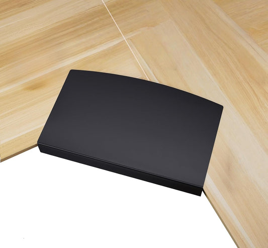 17 inch Corner Desk Connector Platform for Mounting Under-Desk Keyboard Trays on L-Shaped Workstations,Platform Extender Attachment (Black)