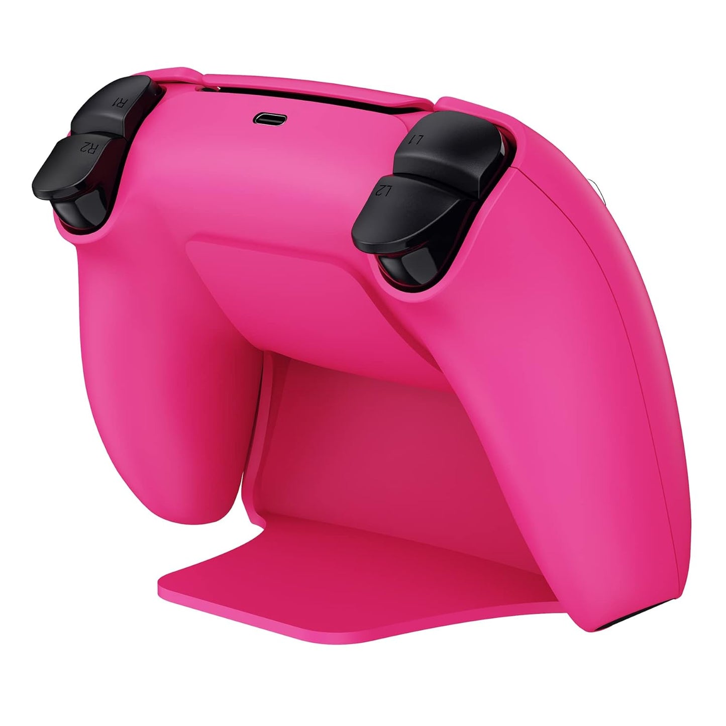 PlayVital 2 Pack Controller Display Stand for ps5, Gamepad Stand Desk Holder for ps5 Controller Accessories with Rubber Pads, Nova Pink