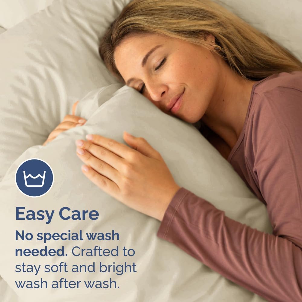 King Pillow Cases - 4 Pack - Super Soft Pillowcase Covers - Envelope Enclosure - Hotel Quality Pillow Protectors - Wrinkle Free, Fade, Shrink & Stain Resistant - Machine Washable - 20" x 40" (Wheat)