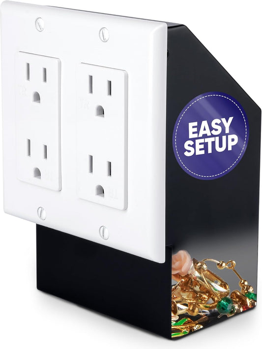 Elder Welder® Electrical Outlet Hidden Wall Safe | 100% Real Wall Plate Included | Easy to Install | Hidden Safe for Money | Wall Safes Between Studs | Secret Storage | Invisible Safe
