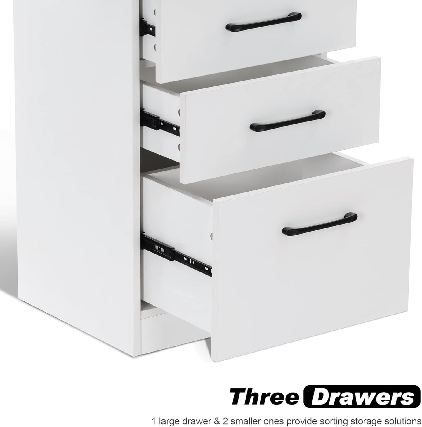 BarberPub Salon Storage Cabinet Beauty Locker Hair Dryer Holder Stylist Spa Equipment with Drawer 2035 (White)