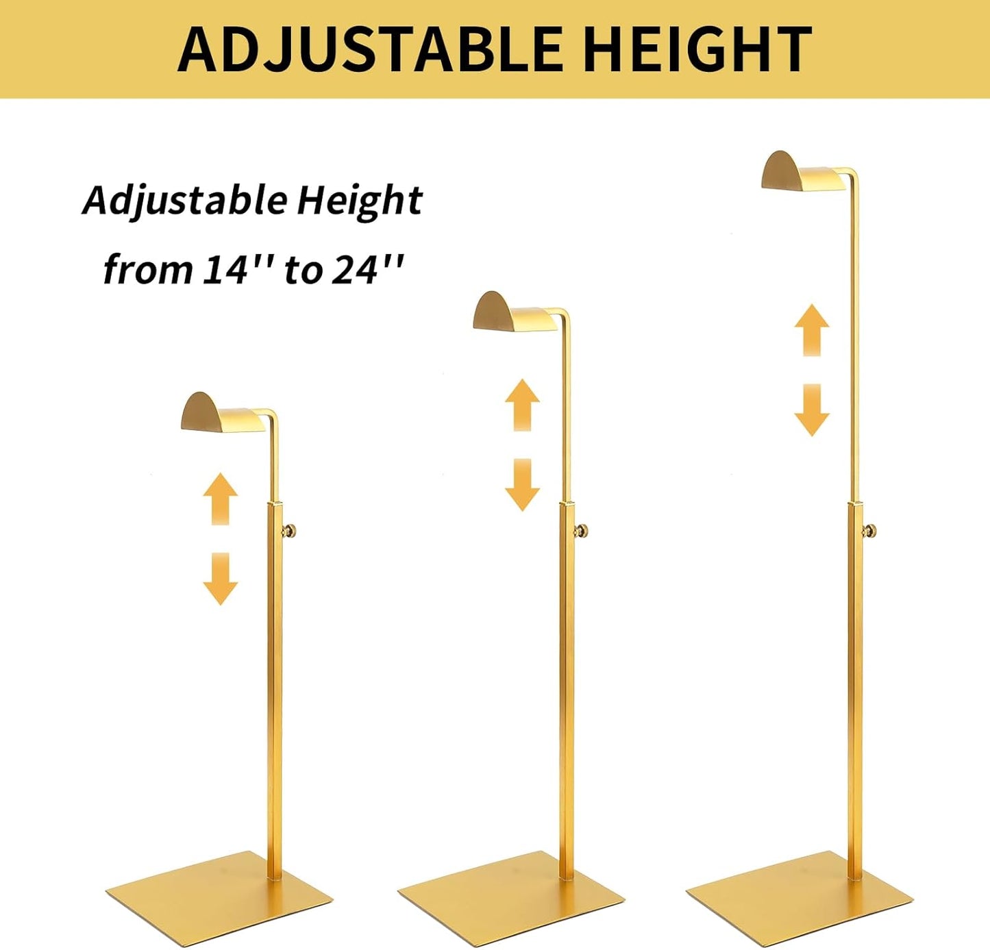 Purse Display Stand,3 Pack stand for purse,Stainless Steel Purse Stands for Display,Height Adjustable Handbag Display Stand,for Commercial Stores And Parties