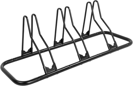 CyclingDeal Bicycle Floor Parking Rack Stand - for Mountain MTB Road Bike - Indoor Home Garage Storage - Classic 3 Bikes