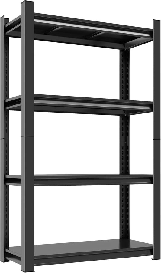 Garage Shelves,14-48''W Heavy-Duty Storage Shelves, Double-Layer Uprights, Thickened Shelves, Waterproof &Rustproof, Suitable for Indoor & Outdoor Use.