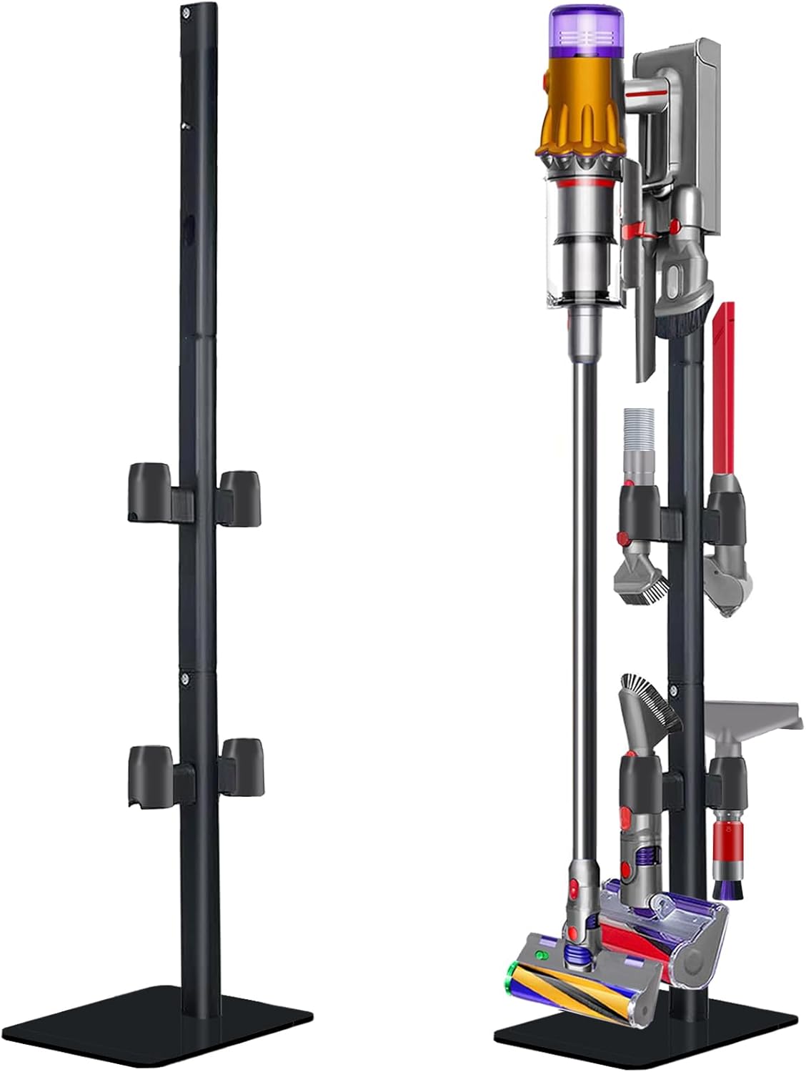 Vacuum Stand Compatible with V7 V8 V9 V10 V11 V15 Gen5(Max.11 Accessories),Metal Storage-Bracket-Stand-Holder-Organizer includes Trigger Lock Easy-Access Storage docking station