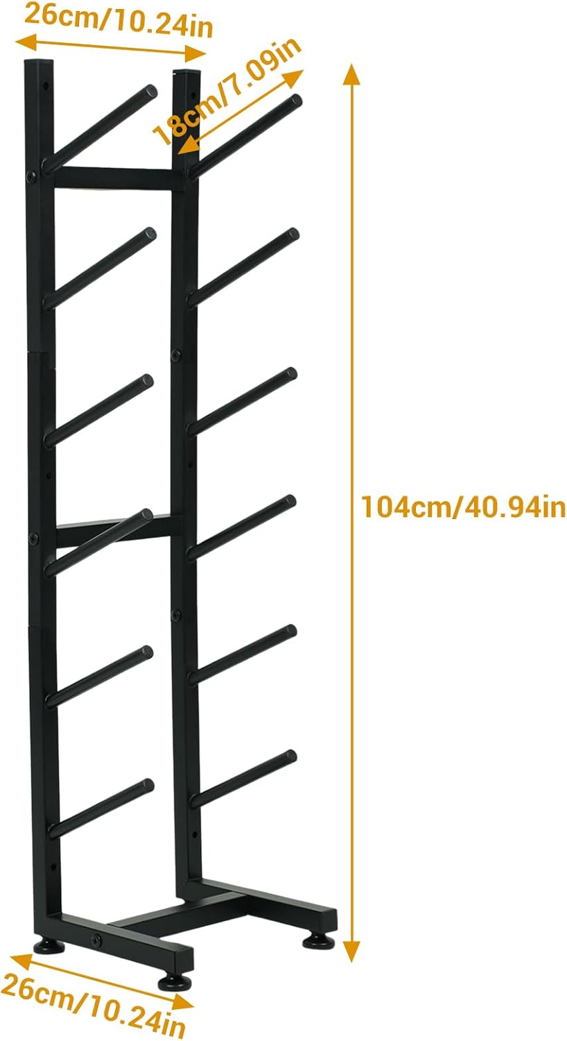 BiJun Skateboard Racks Floor Stand, 6-Layer Skateboard Wall Mount,Snowboard Storage Rack, Skateboard Organizer Floor Stand for Deck, Longboard, Snowboard, Standard Skateboards, Mini Cruiser Skateboard