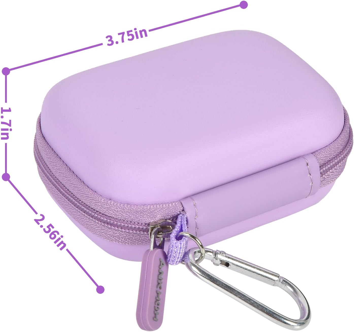 Carrying Case Compatible with Crucial X10/ X9 Pro 4TB/ 2TB/ 1TB Portable SSD, External Solid State Drive Hard Storage Holder Bag Fits for USB-C Cable (Box Only) (Purple)