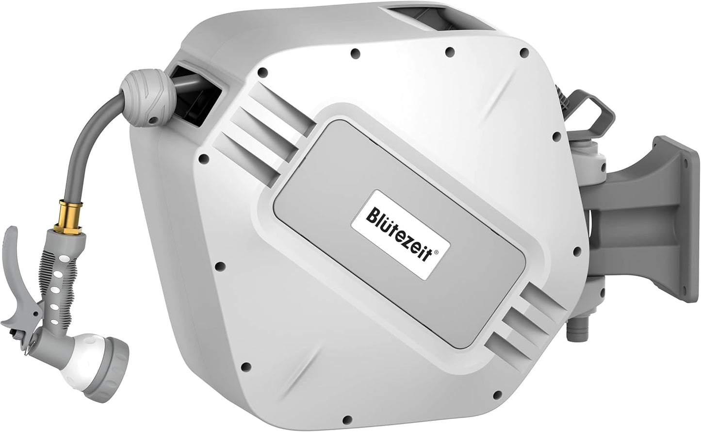 Blütezeit Retractable Garden Hose Reel Wall-Mount Heavy Duty