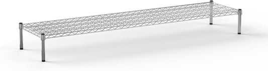 18" Deep x 72" Wide x 8" Height Wire Shelving Kit | 1-Tier | NSF Commercial Storage Rack Unit
