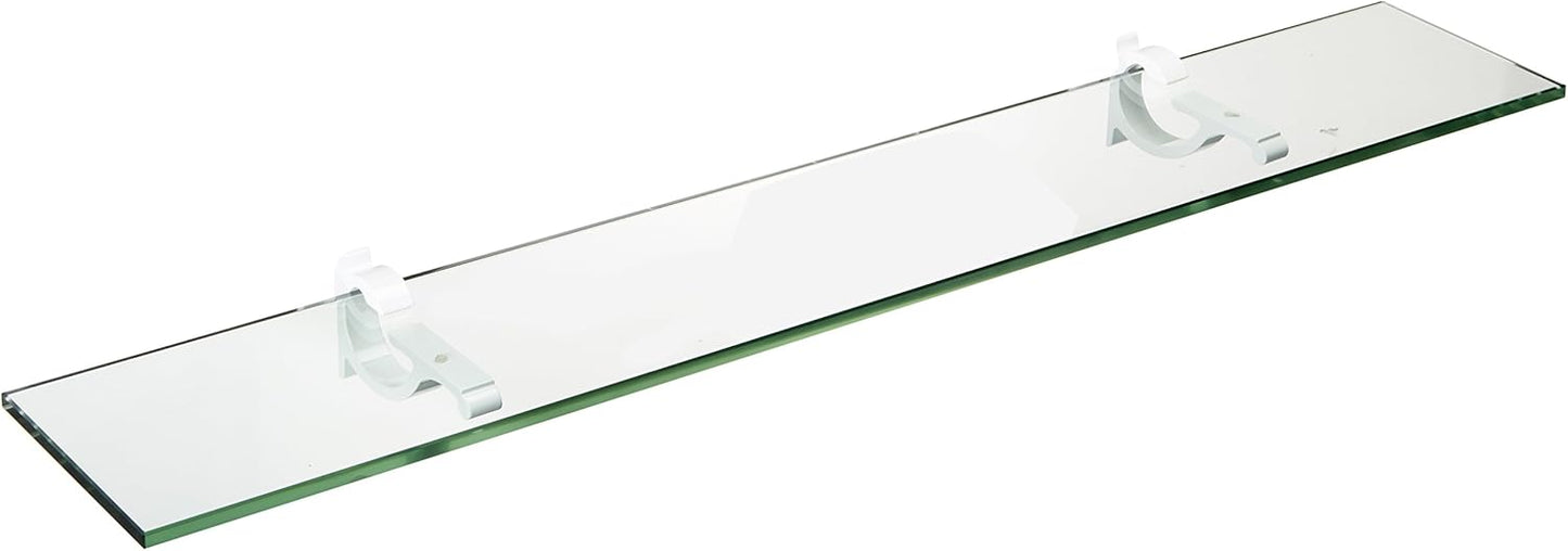 Spancraft Glass M-4.75x27-White Monarch Glass Shelf, White, 4.75" x 27"
