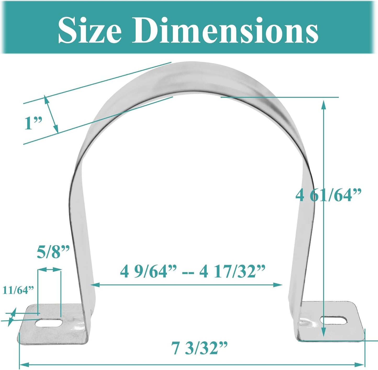 Dust Collection Hose and Pipe Holder Adjustable Hangers Bracket, Don’t Broken Like Plastic After Long Time, Durable Spray Iron, 5 PCS (Sliver, 4 Inch)