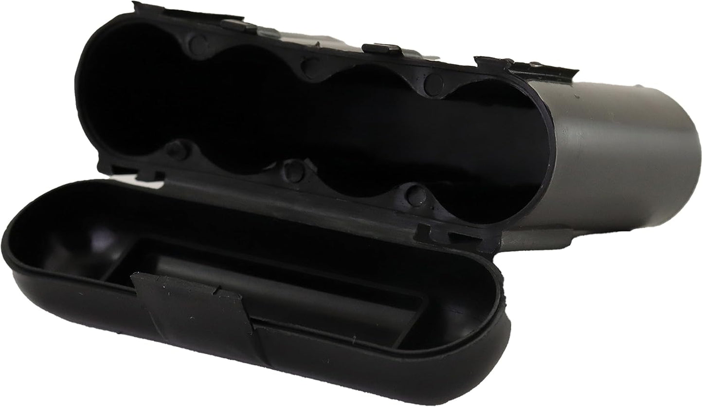 Powertron Batteries 3 Pack AA/AAA / CR123A Black Battery Holder Storage Cases