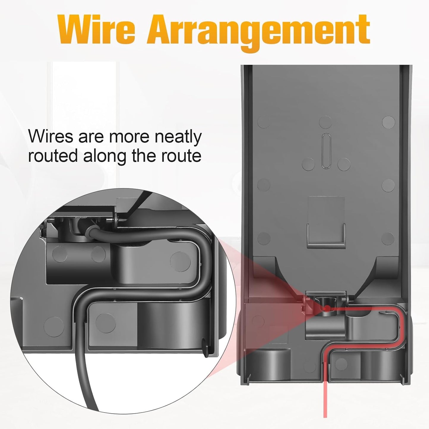 V11 Wall Mount Charger Holder for Dyson V11 V15 Vacuum Docking Station Bracket Attachment Charging Dock Accessories Replacement Part No. 970011-01/970011-02