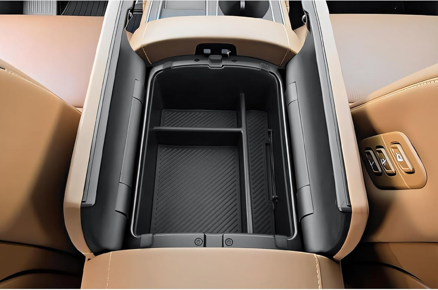 CDEFG for 2026 Hyundai Palisade Center Console Organizer for 2026 Hyundai Palisade Accessories Middle Console Armrest Storage Box (Only for 7-Seater Split Armrest)