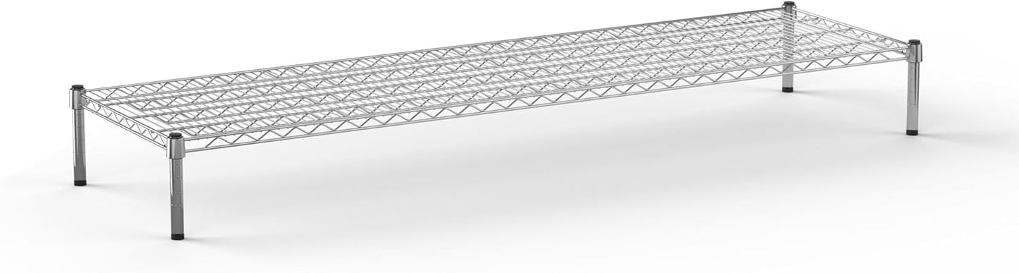 21" Deep x 72" Wide x 8" Height Wire Shelving Kit | 1-Tier | NSF Commercial Storage Rack Unit
