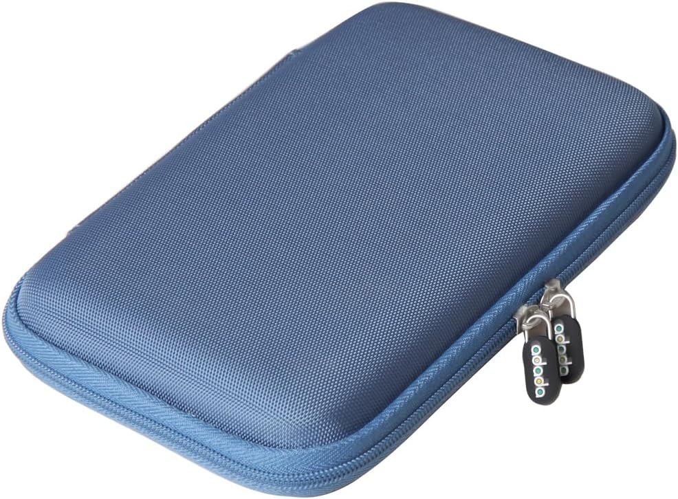 Adada Hard Case for SanDisk 500GB / 250GB / 1TB / 2TB Extreme Portable SSD (Sky Blue, Case for 3 Hard Drives)