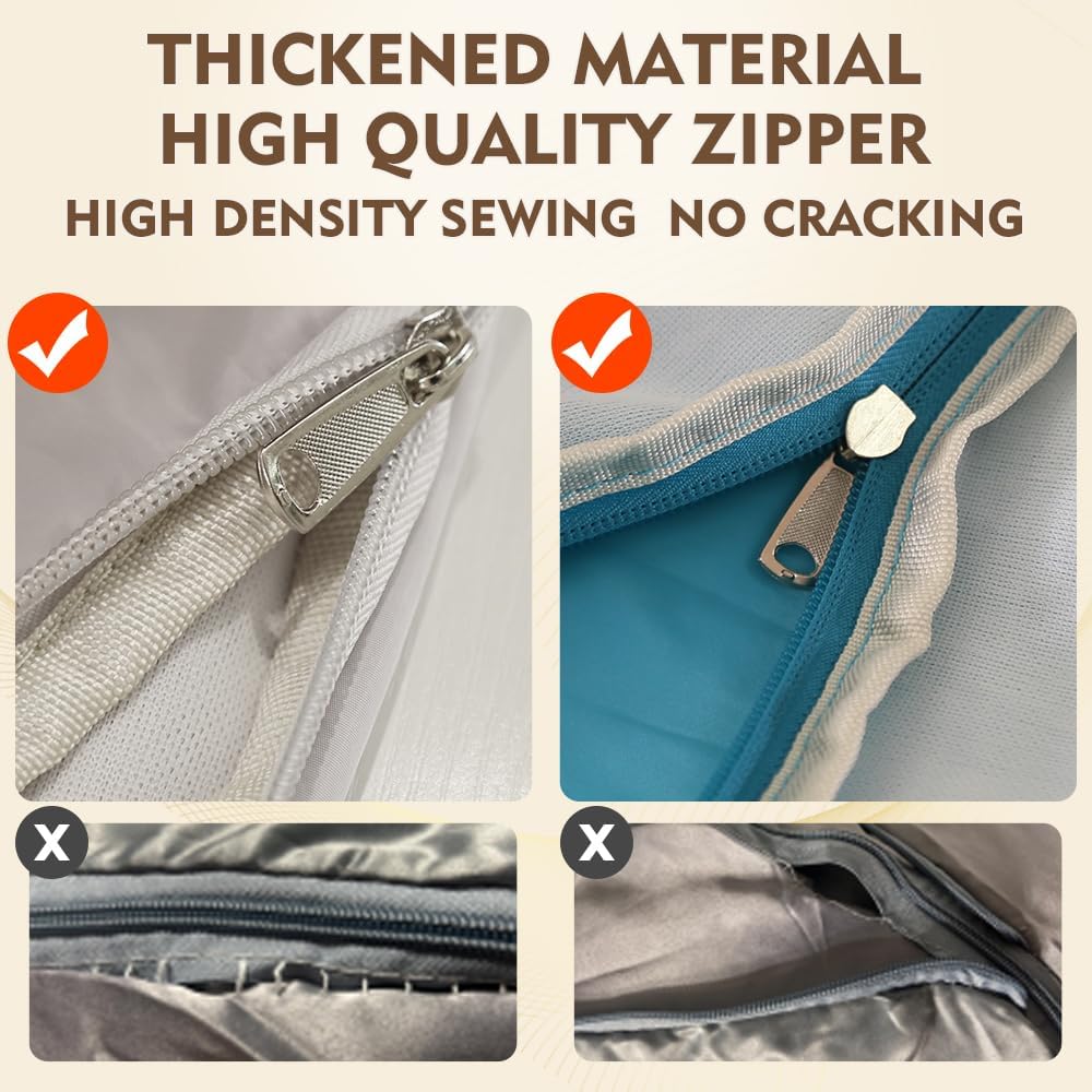 Space saver bag,for quilts, duvets or other fluffy clothing.Measures 21"L x 16.5"W x 11.2"H when unfolded and 21"L x 16.5"W x 4.8"H when compressed.Purple