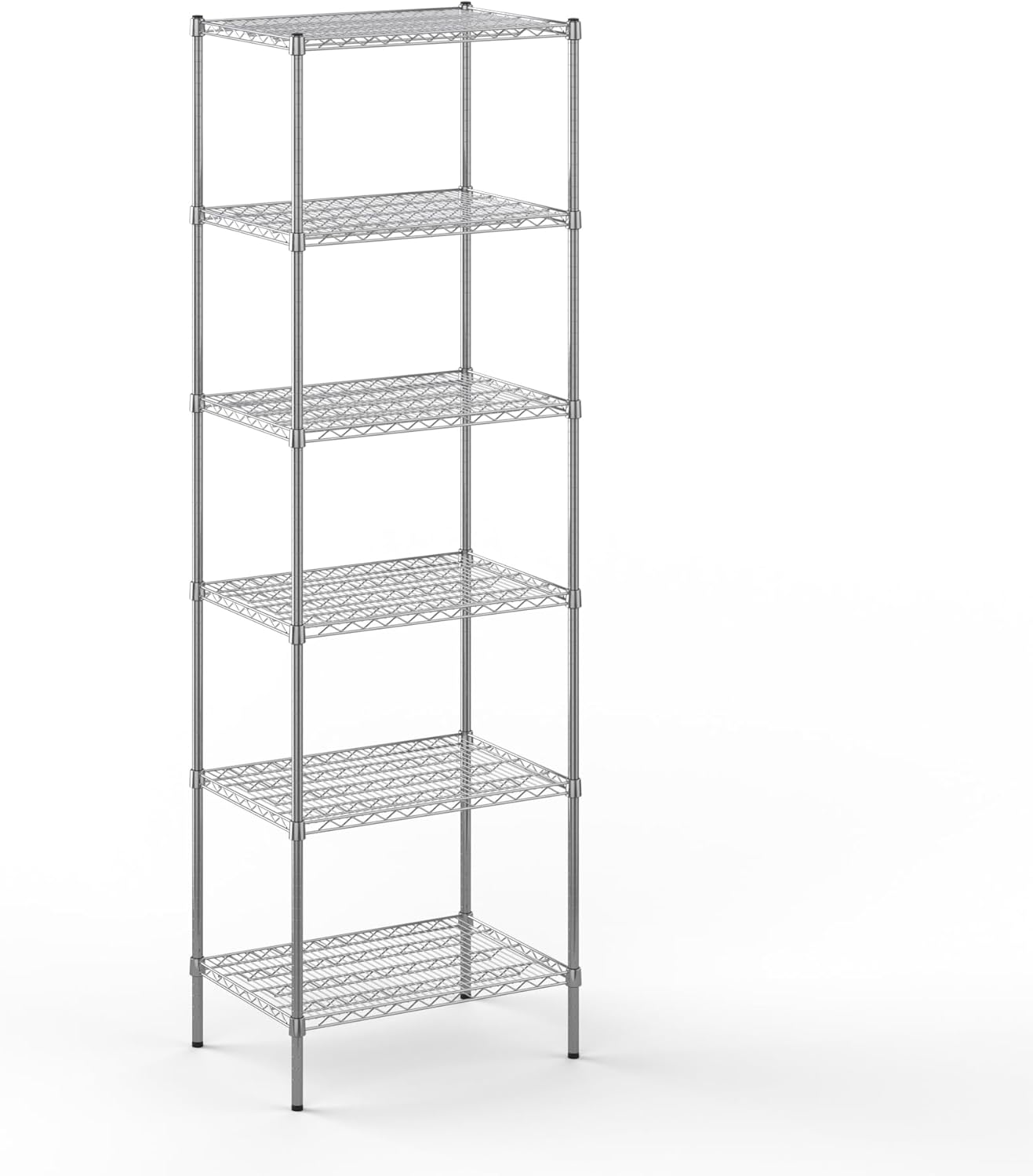 21" Deep x 30" Wide x 96" Height Wire Shelving Kit | 6-Tier | NSF Commercial Storage Rack Unit