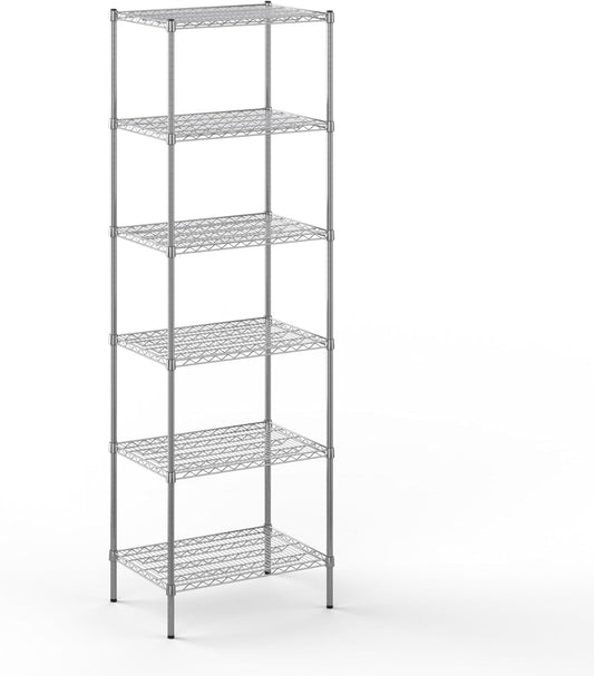 21" Deep x 30" Wide x 96" Height Wire Shelving Kit | 6-Tier | NSF Commercial Storage Rack Unit