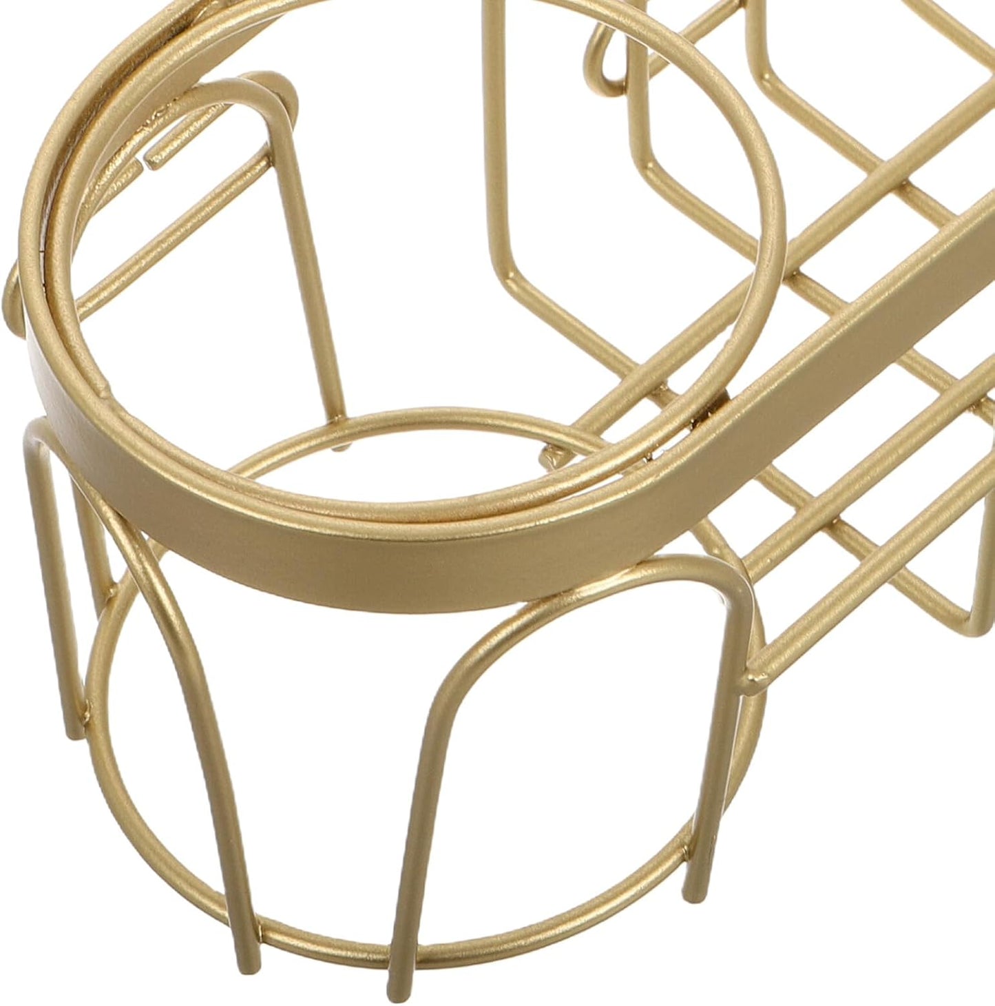 Toyvian Kitchen Sink Sponge Holder Basket with Moisture Control Easy No-Drill Installation Multifunctional Brush Drying Rack Golden Organizer for Cleaning Tools