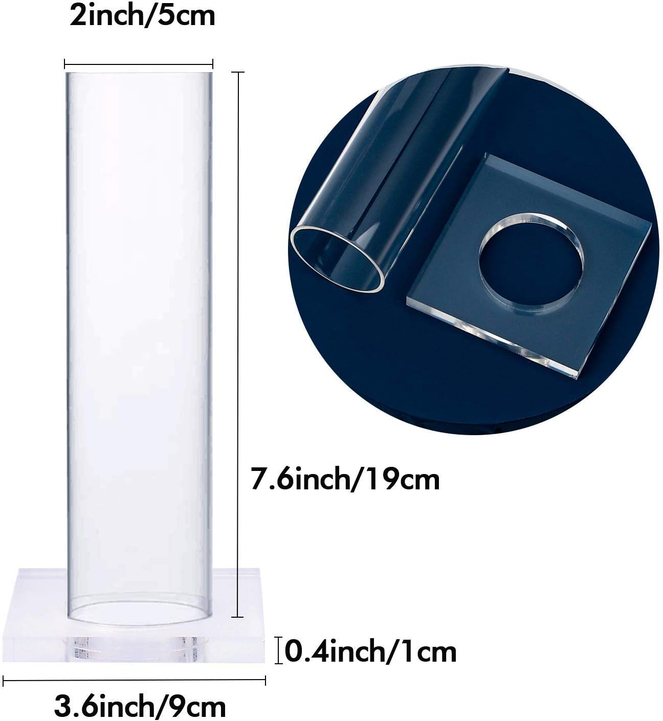 OAOLEER 2Pcs Scrunchie Holder Stand,Clear Jewelry Organizer for Teen Girl Women Gifts, The Perfect Scrunchy Display Organizer