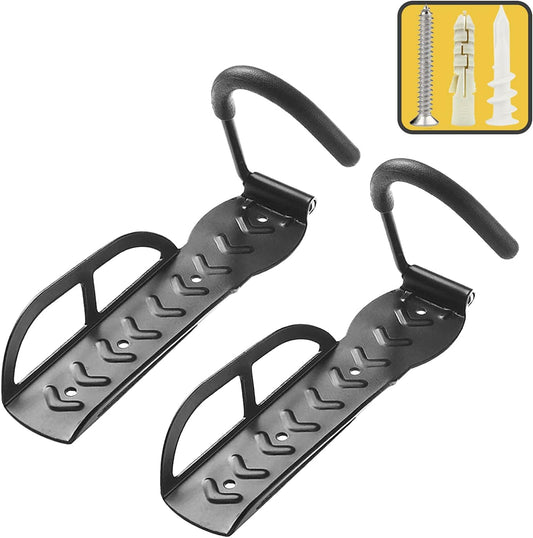 Garage Wall Mount Bike Rack 2 Pack Vertical Bicycle Hanging Hooks for Indoor Storage