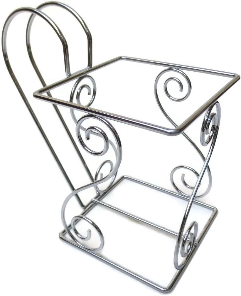 Cara's Casa Half Gallon Juice or Milk Carton Holder - Elegant, Easy Grip Holder Makes Pouring Trouble-Free. Sturdy Metal Construction. Nice for Home Kitchen Gifts and Housewarming Gift Ideas.