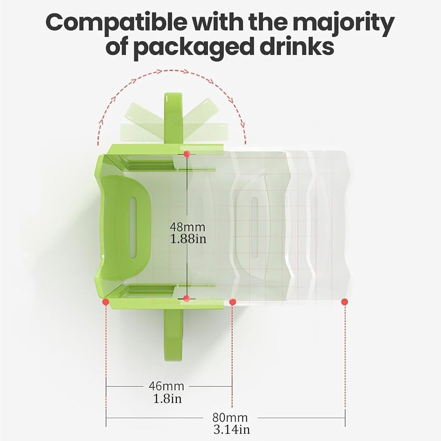 Children's Milk Box Holder - Milk Box Holder, Juice Box Holder, No Squeeze Cup Holder for Milk Box | Portable Juice Bag Length Adjustable, Spill Proof Milk Carton Holder for Home, Car, Traveling