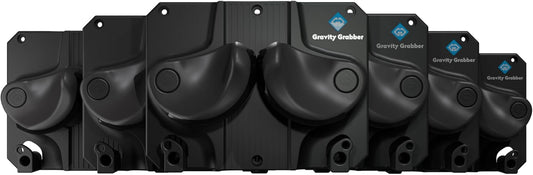 Gravity Grabber Ultimate Ski & Snowboard Wall Storage Rack - Fits any Ski or Snowboard - Save Your Rocker, Tips and Tails - Damage-free - 6x - Black