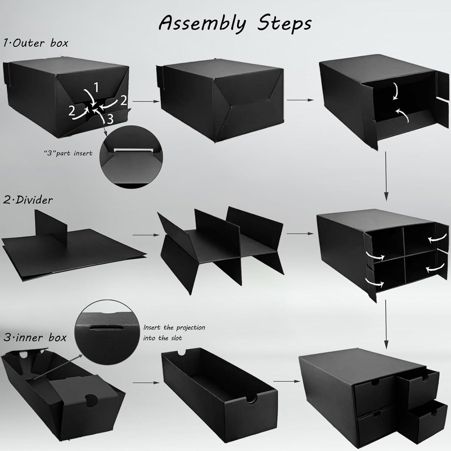 6 Sets Trading Card Storage Boxes, Includes 24-750 CT Boxes & 96 Dividers, 18000+ Trading Cards Organizer for Collectible Card Games, Sports Cards, TCG, with Labels & Pen