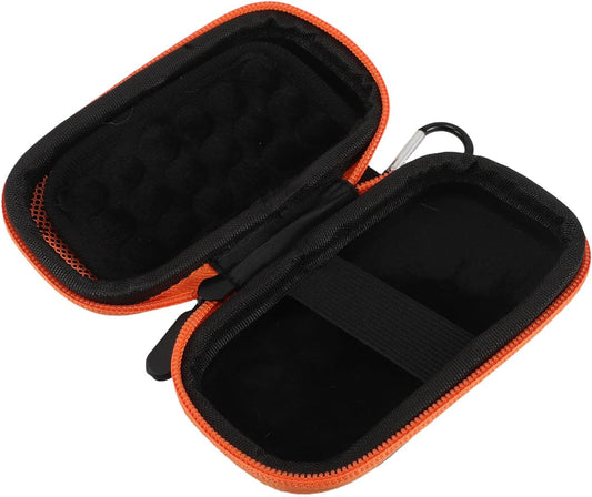 Portable Hard Drive Case Hard Shell Protective Storage Box for SSD External Drives with Cable Organizer Shock-Resistant Carrying Bag Compatible Digital Devices Sleek Orange Design
