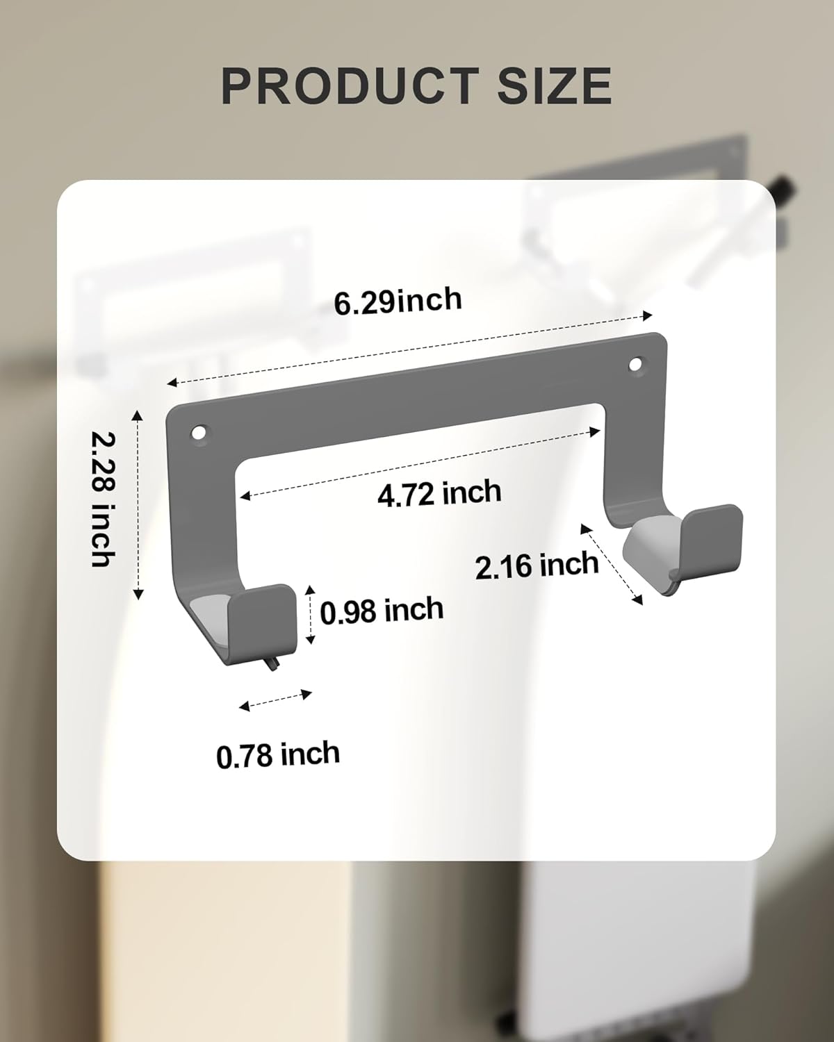 Ironing Board Hanger Wall Mount Stainless Steel, Y T Leg Ironing Board Holder Wall Mount for Laundry Room, Iron Board Hooks for Wall Heavy Duty Grey
