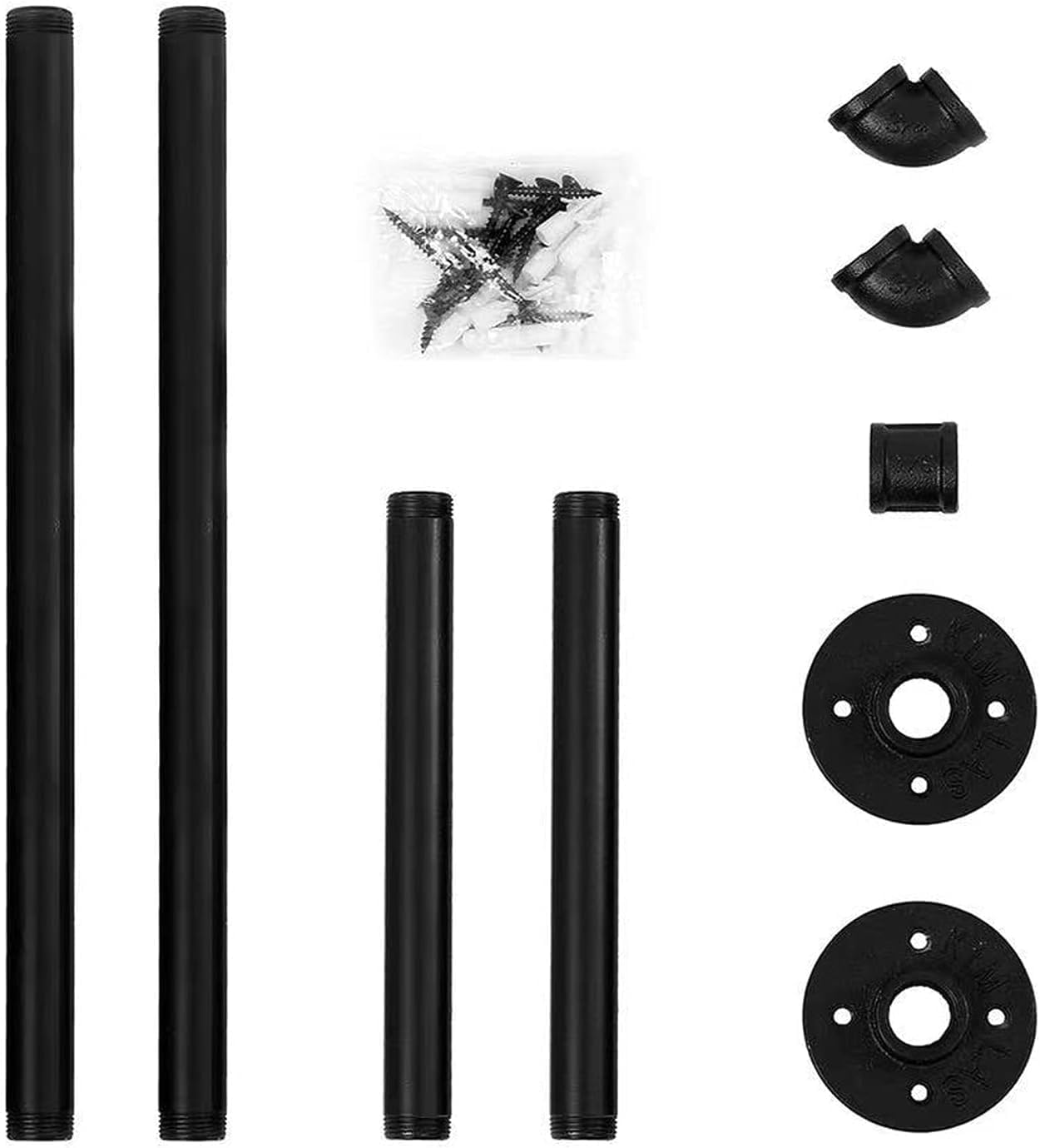 Oroonoko 36inch Industrial Pipe Clothes Rack Wall Mount For Hanging Rod Bar for Laundry Room Up to Max Load 135Lb