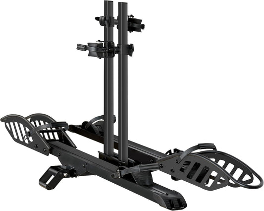 Hitch 2-Bike Rack, 200 lbs Capacity E-Bike Carrier Platform Mount, Up to 5’’ Fat Tire Bicyclefor 2’’ Receiver Cars Trucks SUVs Minivans RV, Trailer