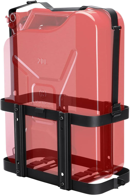 2024 Upgrade Jerry Can Mount Holder: Lockable Jerry Gas Can Holder Rack, 5 Gallon (20 Liter), Reinforced Welding