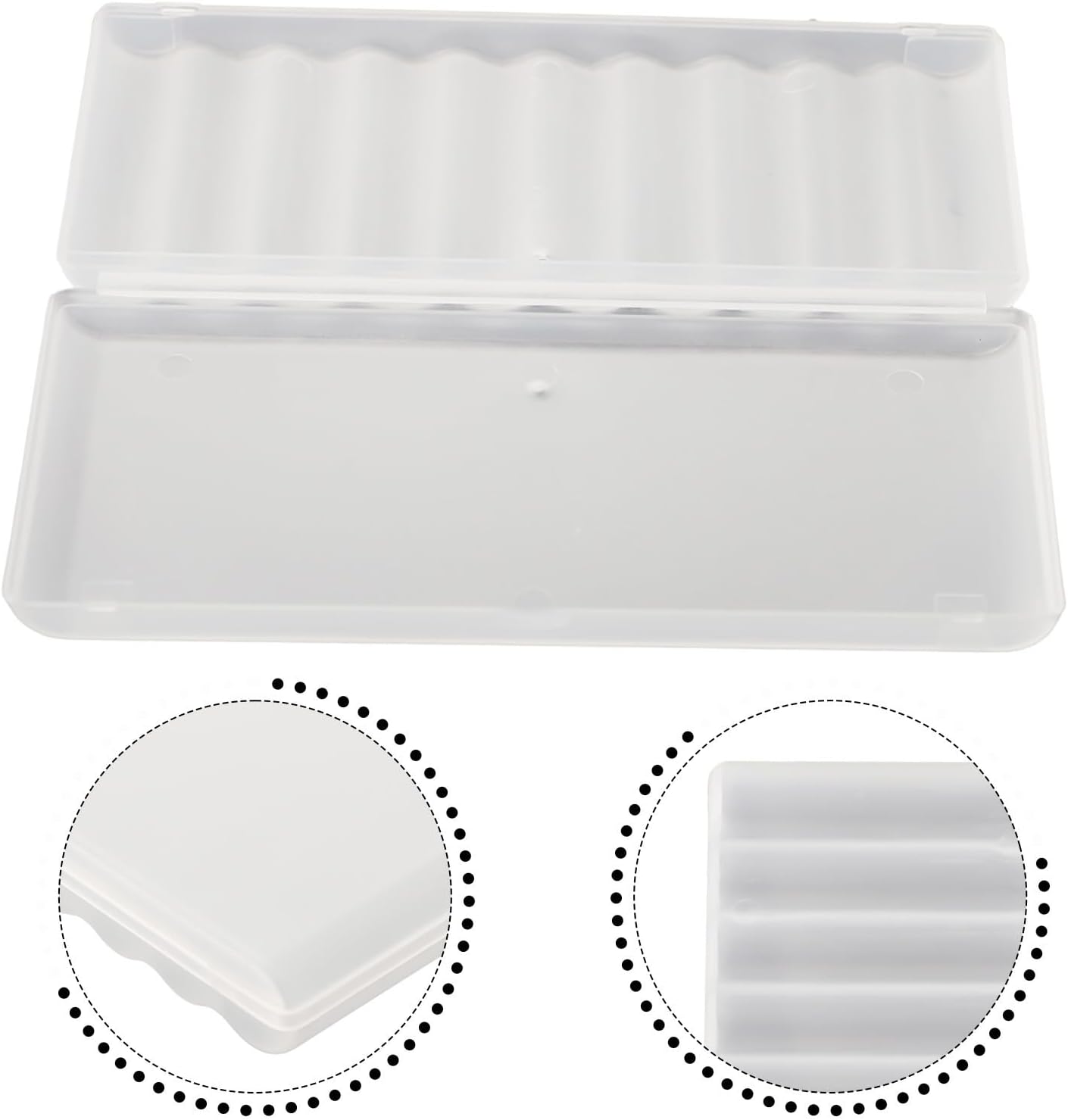 AAA Battery Storage Case Holder Box Battery Plastic Case 10 Slots AA AAA Storage Organizer PP Material Secure Closure Portable Compact Battery Holder Box(AAA-10 Slots)