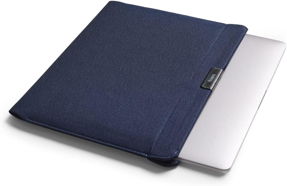 Bellroy Laptop Sleeve (Fits 16 Inch Laptop or MacBook, Slim Protective Case with Magnetic Closure)- Navy