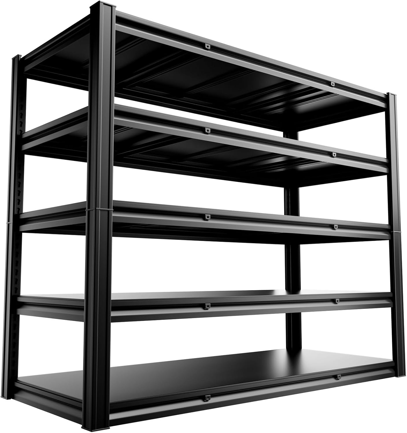 5-Tier 60" W x 24" D x 72" H Garage Shelving Units 3000LBS Shelves Garage Heavy Duty Metal Shelf Unit Adjustable Basement Industrial Storage Racks