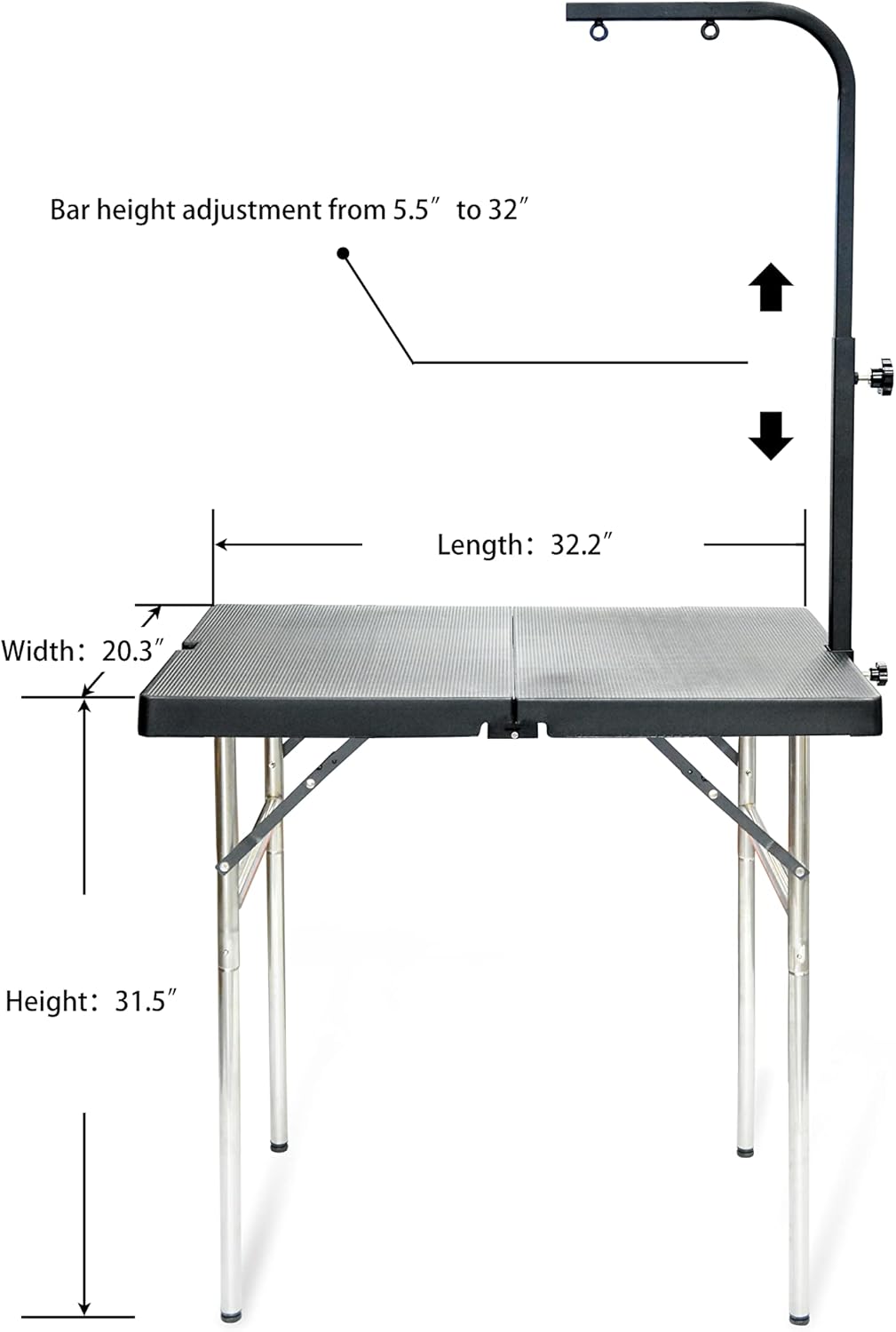 SHELANDY Professional pet Grooming Table with Double leashes and clamp for Large and Medium Dogs (Portable (32 * 20 inch))