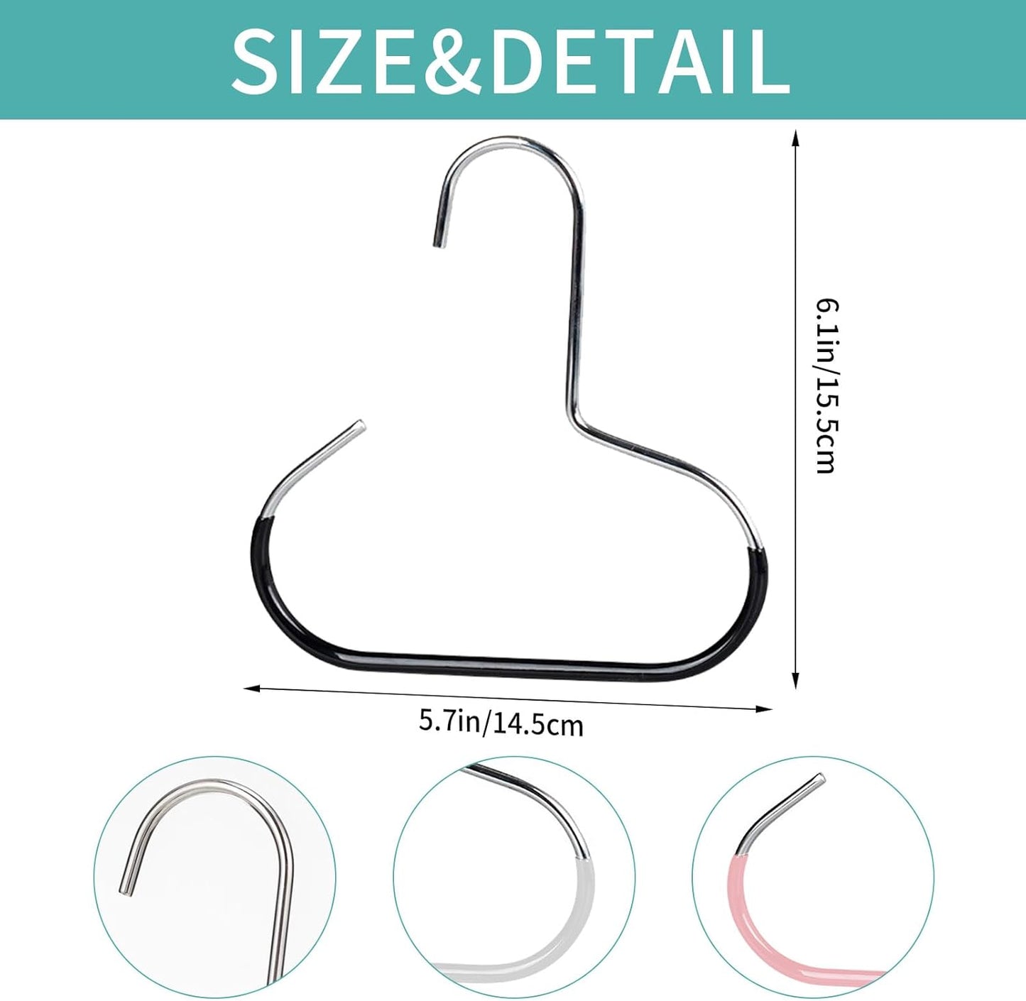 4 Pack Hat Hangers for Closet, Hat Organizer for Closet, Metal Hat Hooks for Baseball Caps, Belt, Scarf, Purse (Multicolor)