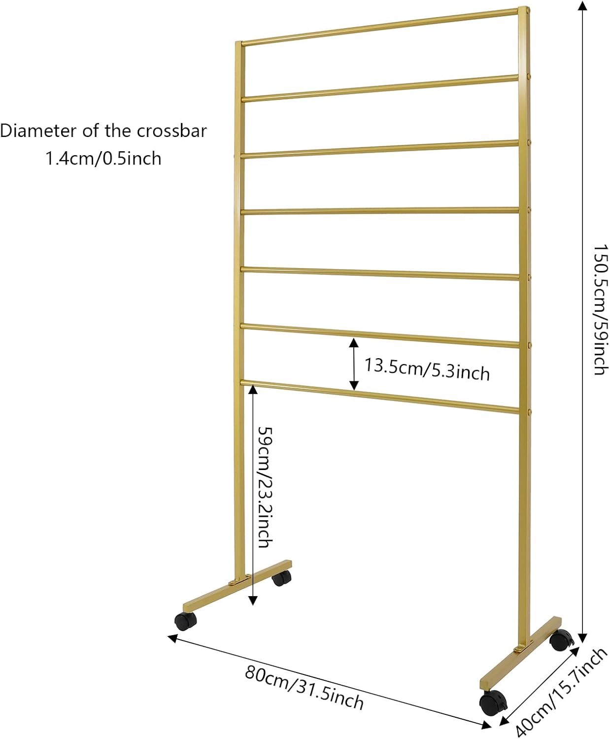 Scarf Organizer, Scarf Display Stand, 7 Tier Metal Scarf Holder Organizer, Floor-standing Scarf Rack for Commercial or Home, Hijab Stand RackTies Belt Pants Hanging Rack